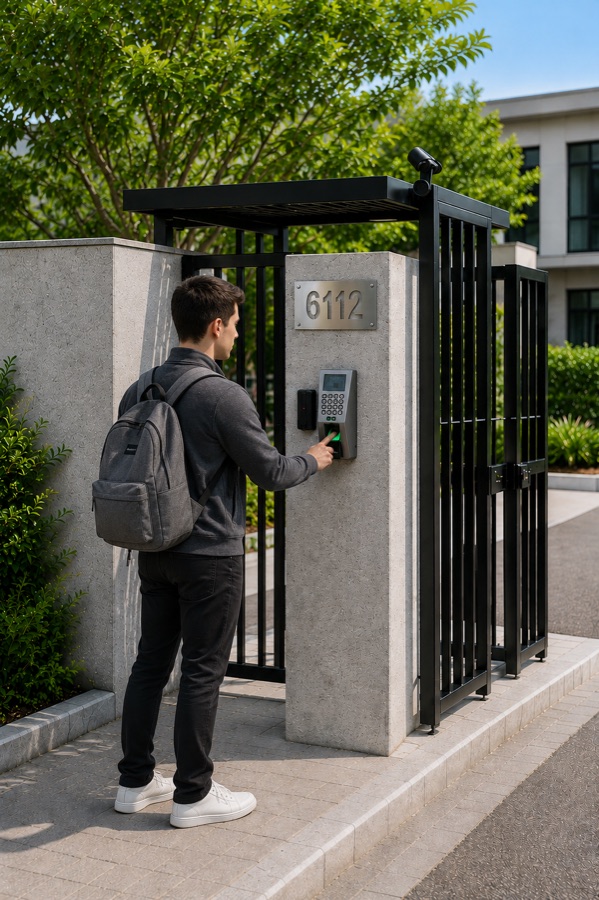 Control de acceso biométrico y por tarjeta